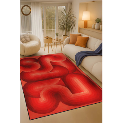 Tapis beige tissé à l'envers Mosso