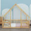Lit de plancher de style maisonnette avec clôture de protection et barrières de sécurité-1074504566