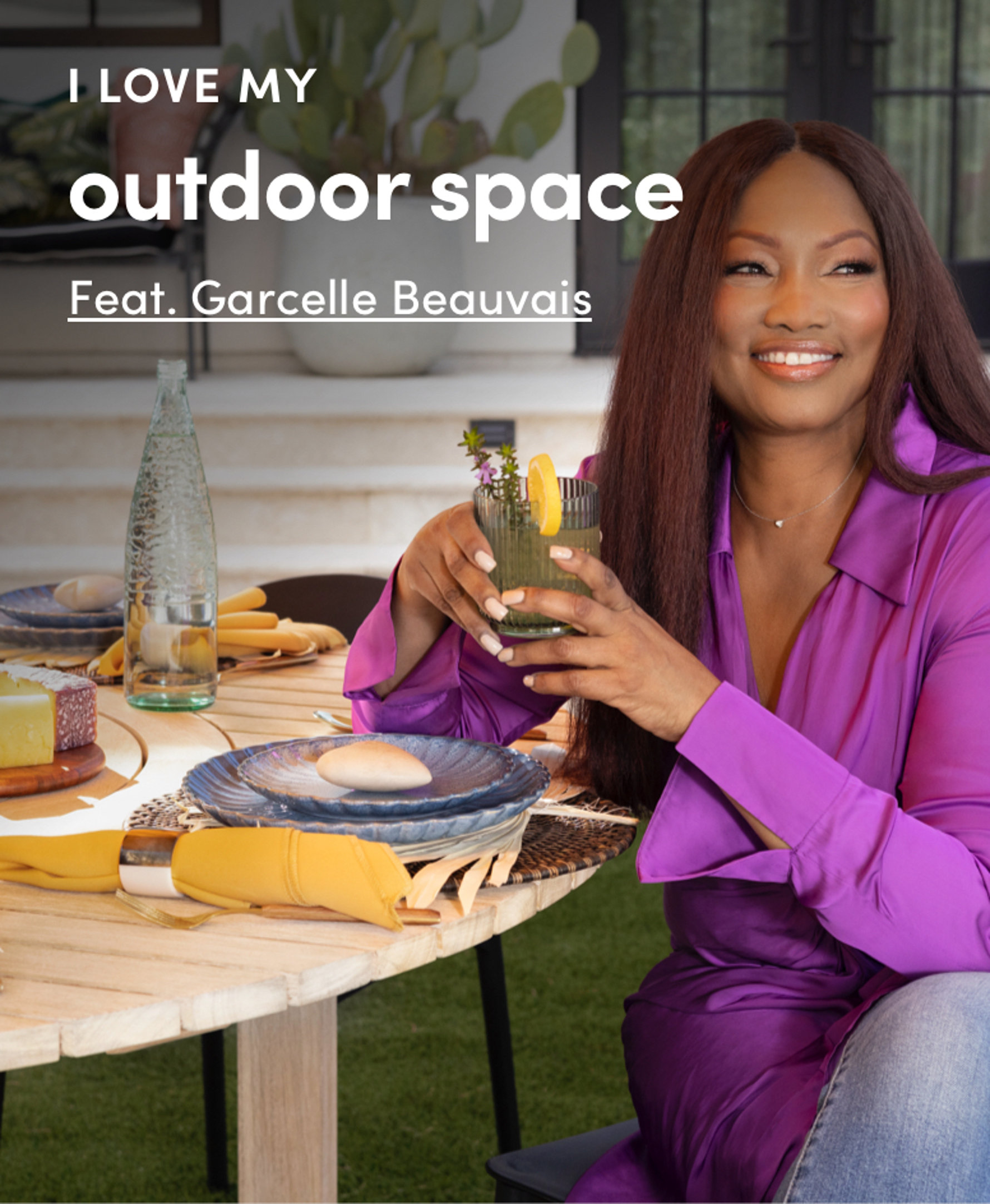 i love my outdoor space. Feat. Garcelle Beauvais