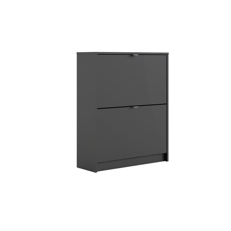 Domini 12 Pair Shoe Storage Cabinet, Matte Black