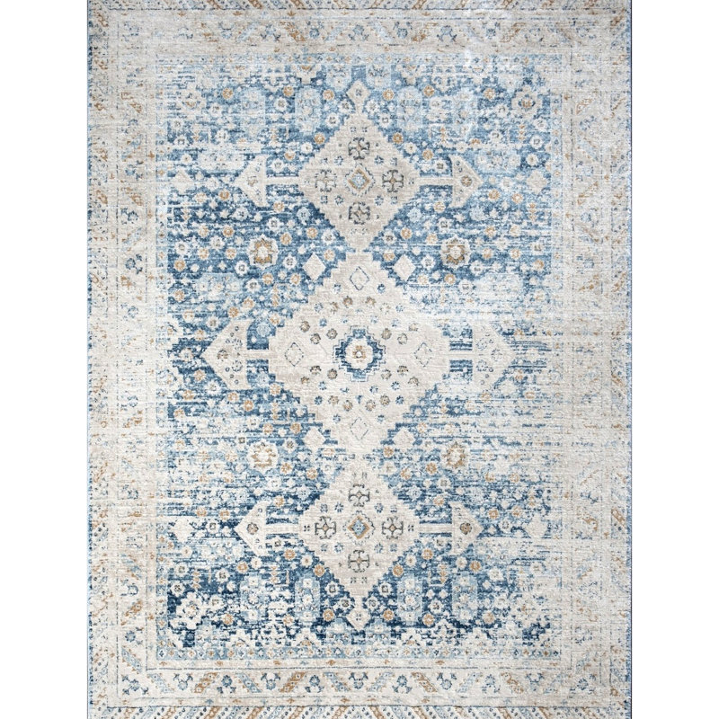 Area Rug, Rectangle 2' x 3', Navy