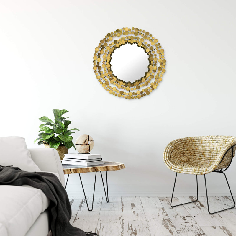 Alimatou Metal Wall Mirror