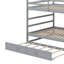 Un lit superposé double au-dessus d'un lit double accompagné d'un lit gigogne simple et d'un escalier-1034042048