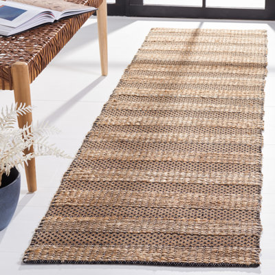 Sonnenberg Striped Flatweave Black/Natural Area Rug