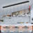 8-light Modern Rectangular Crystal Led Dimmable Chandelier Black-92684672