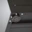 Armoire de rangement en métal durable sans serrure avec 2 portes et 2 tablettes réglables, idéale pour les espaces organisés