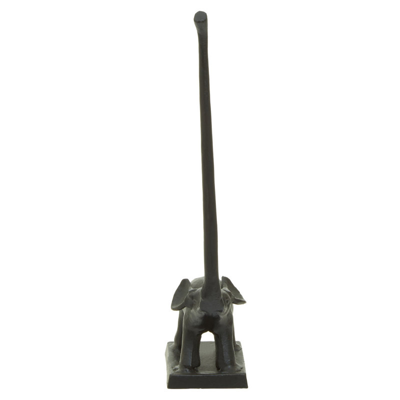 Elianne Free Standing Toilet Paper Holder, Black