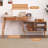 Nordic - style Solid Wood L - shaped Office Desk