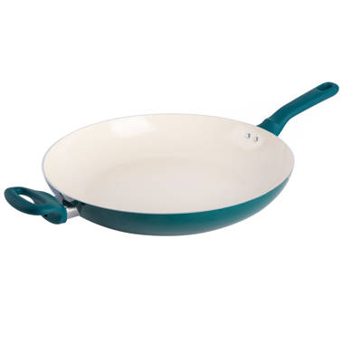 Oster Crock-Pot Artisan 2 Piece 5 -Quart Enameled Cast Iron Dutch Oven in  Aqua Blue in the Cooking Pots department at