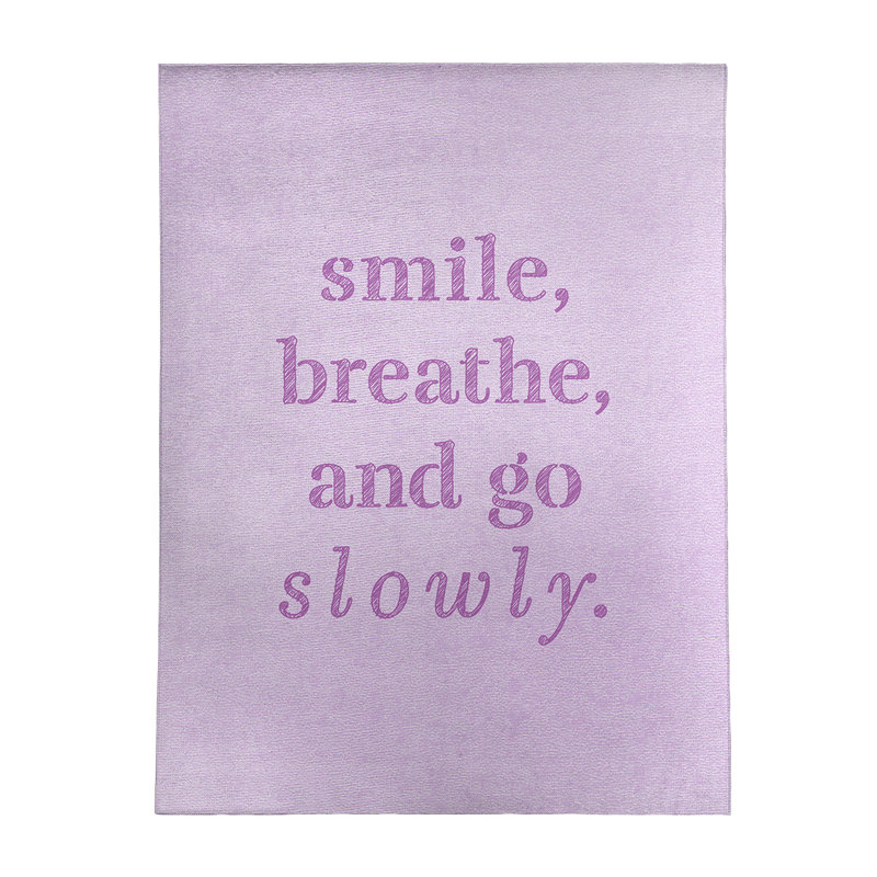 Tapis en polyester à citation lente main, Rectangle 9 pi x 12 pi
