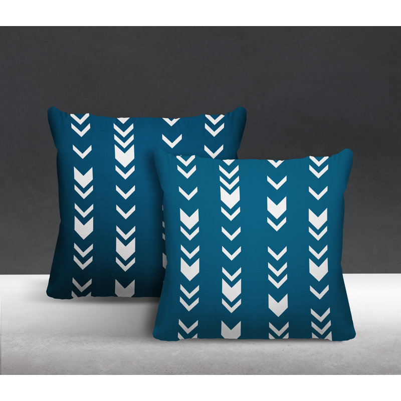  Coussin intérieur / extérieur, L 19 po x H 19 po, Turquoise