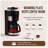 10-Cup Grind and Brew Coffee Maker, Adjustable Coarseness & Strength Control