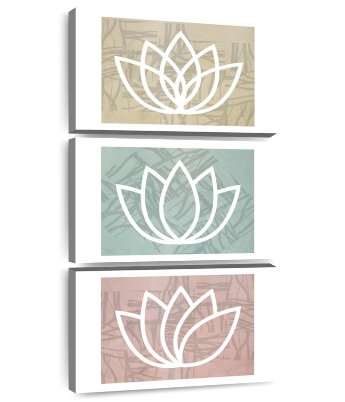 Lotus Namaste I, 62" H x 30" W