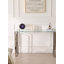 Table de console moderne avec plateau en verre