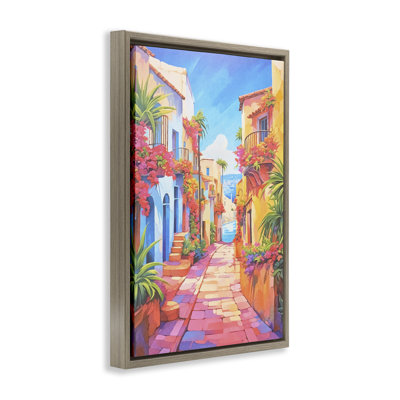 Toile flottante encadrée, "Mediterranean Moments" par Andrea Haase
