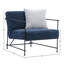 Chaise rembourrée en lin Wynda