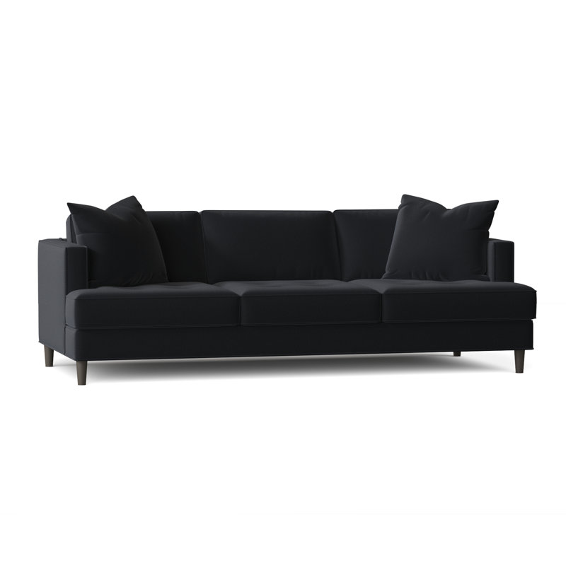 Upholstered 84'' Sofa, Bella Lagoon Performance Velvet