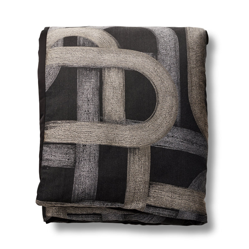 Interchange Throw Blanket, Black