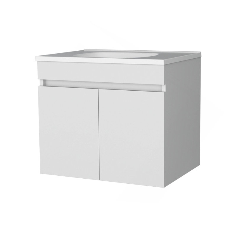 White Vanity With 2 Doors, White