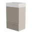 Meuble-lavabo sur pied rayé en cachemire gris SANS lavabo, armoire de salle de bain autoportante pour salle de bain moderne, KD-57472035