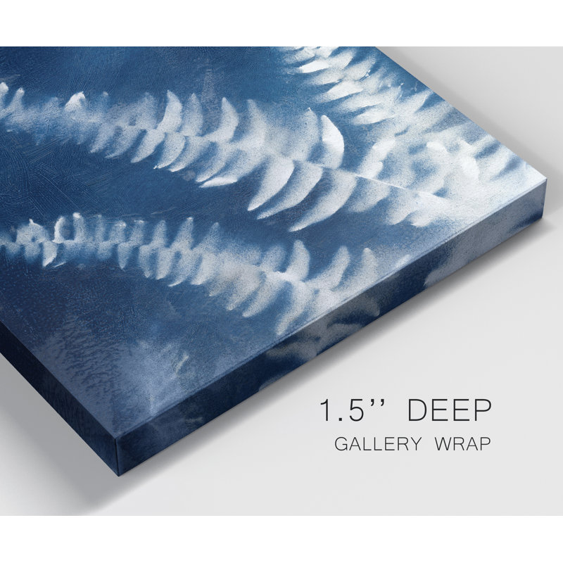 Nature's Indigo IV - Reproduction d'art sur toile tendue, H 40 po x l 40 po x P 1 po