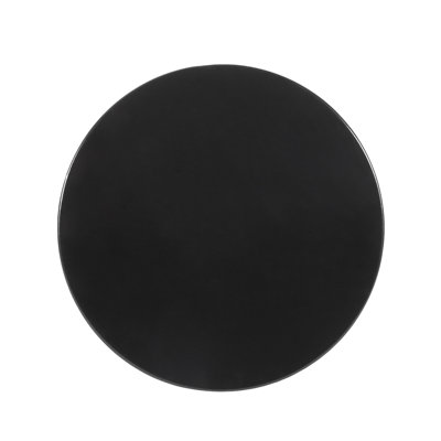 Outdoor Delight Powder-Coated Iron End Table, Set Of 2, Black