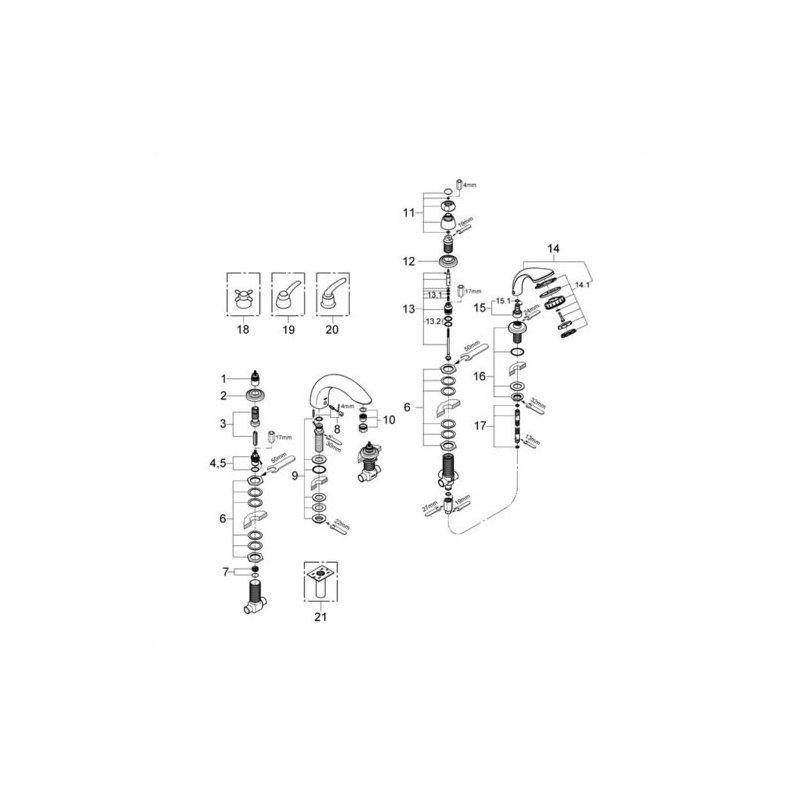 Talia 5-Hole Roman Tub Filler Faucet with Hand Shower