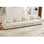Canapé modulaire surdimensionné en velours avec repose-pieds mobile