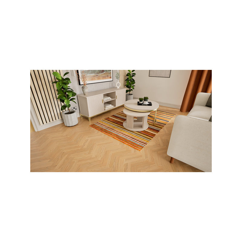 Striped Wool Hand Knotted Area Rug, 2.30m x 1.60m