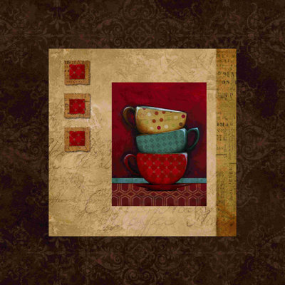 «Coffee Collage 2», impression sur toile tendue