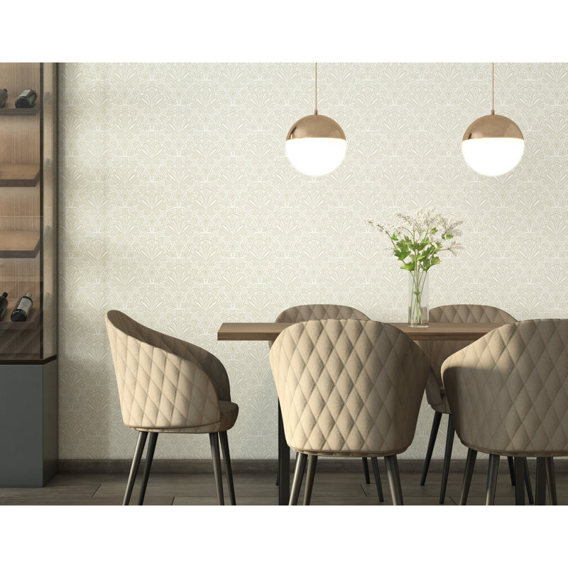Lersch 10m x 50cm Matte Wallpaper Roll, Brown
