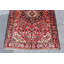 Tapis décoratif en laine rouge noué à la main de conception unique 3 pi 8 po x 5 pi 5 po Briya