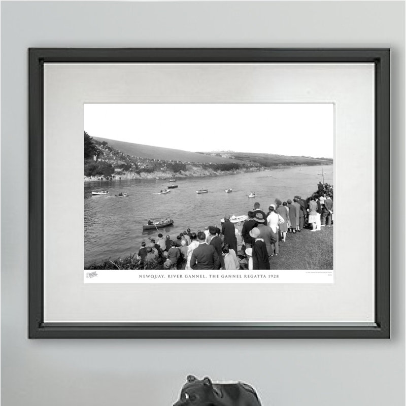 Newquay, River Gannel, The Gannel Regatta 1928 - Single Picture Frame Print, 60cm H x 80cm W x 2.3cm D
