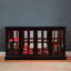 Gorgeous Antique Cherry Display Cabinet With Adjustable Glass Shelves And Led Lights Multi-colour