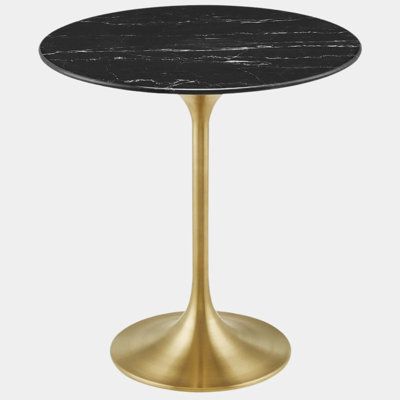 Lippa Round Artificial Marble Side Table