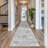 Vintage Distressed Non Slip Washable Rug(Grey)-745590368