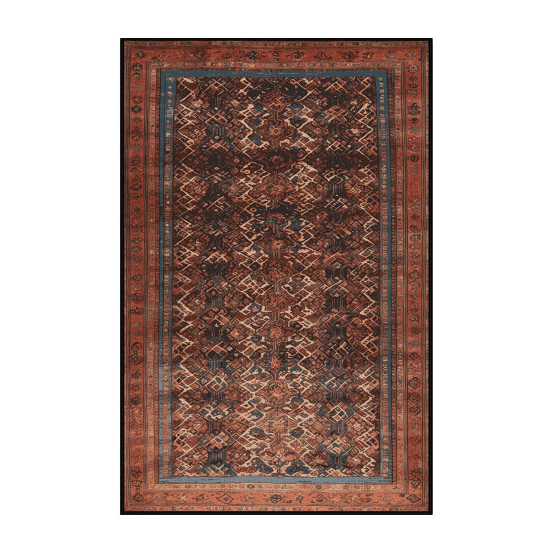 Tapis brun lavable à la machine, Tapis de couloir 2 pi x 4 pi