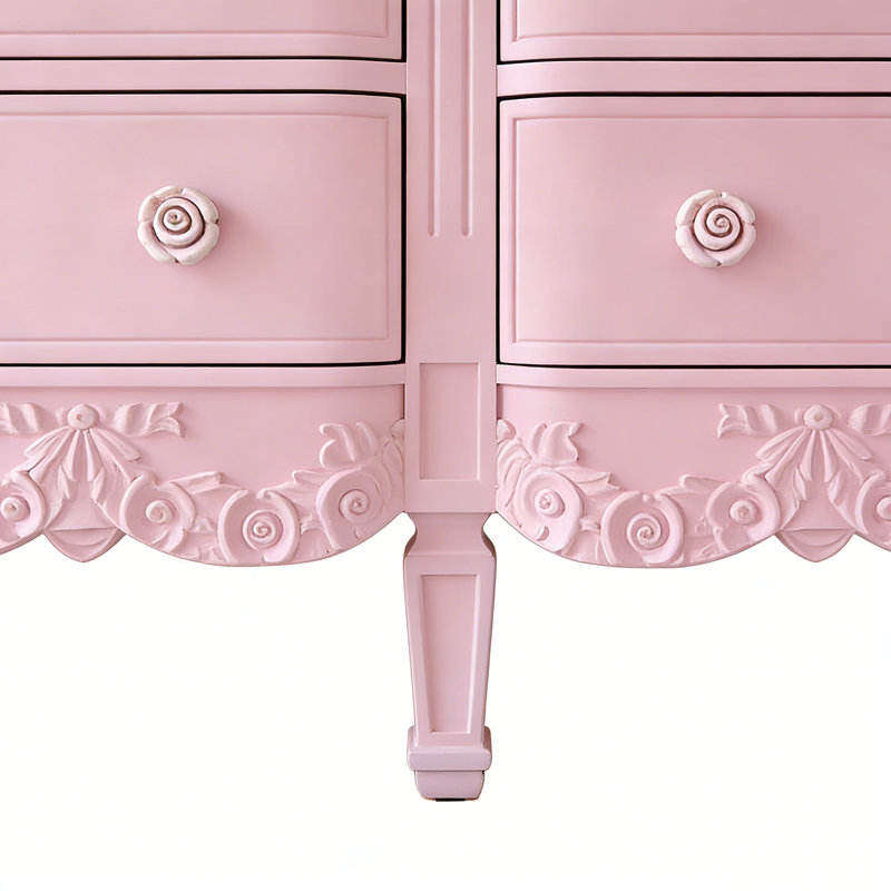 Buffet de grande capacité de style crème, Rose