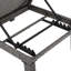 Chaise longue Kd - Tissu imperméable, relaxant et confortable, fer noir pe, 77,7 po X P 25,98 x H 14,05