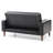 Elegant Black Loveseat With Versatile Bed Feature