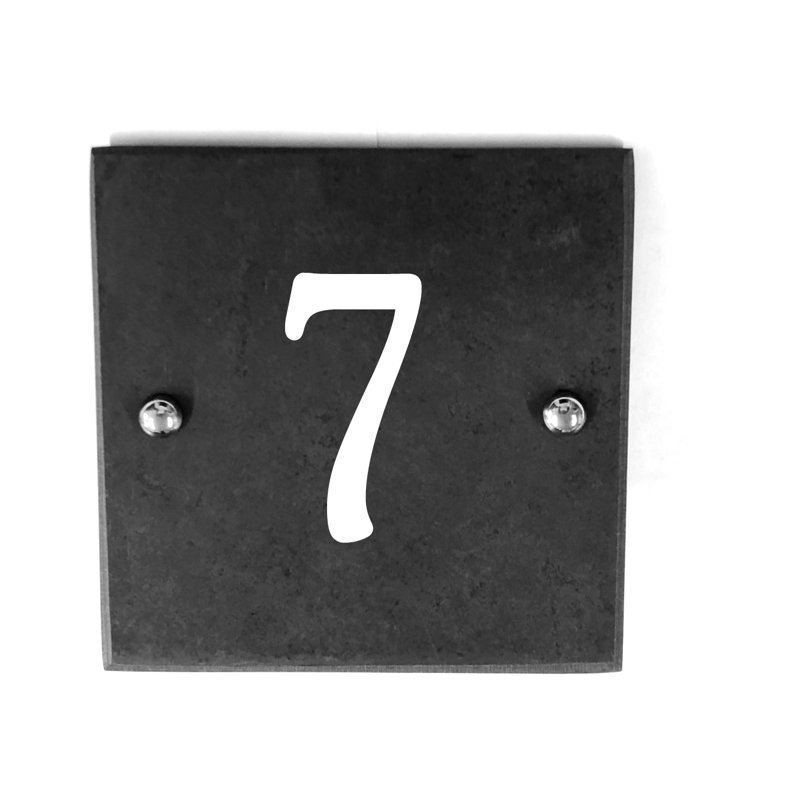 Balinska 15cm H Slate House Number