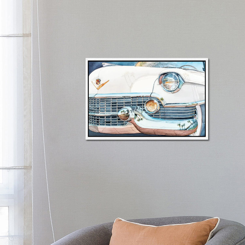 Gotokuji Temple by Philippe Hugonnard - Floater Frame Print on Canvas, White Framed
