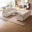 105" Polyester Loveseat Sofa,2 Seater Sofa With 2 Pillows,Sofa Couch,Modern Oversized Sofa For Living Room
