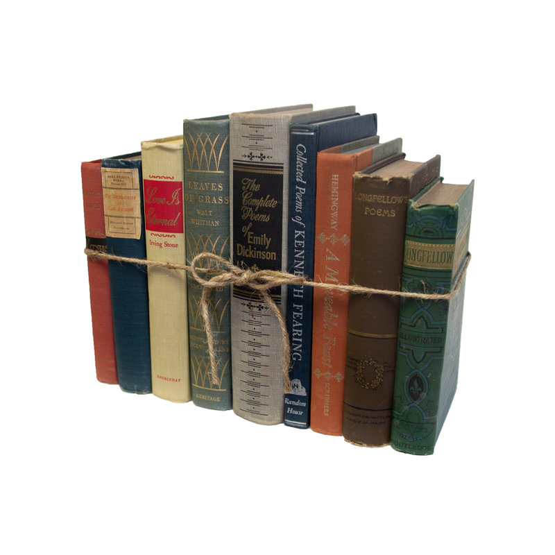 Decorative Books - Vintage American Classics Book Bundle - Subject Books by the Foot