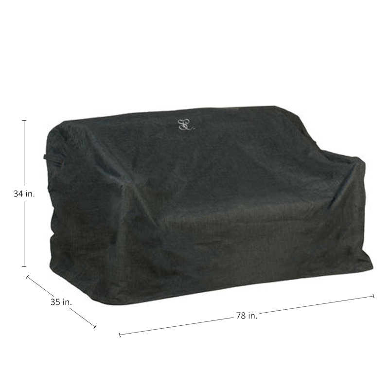 Water Resistant Patio Sofa Cover with 4 Years, 34" H x 78" W x 35" D