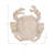 Awanda Coastal Charm 11" Polyresin Resin Wicker Crab Figurine - 11" x 11" x 6"