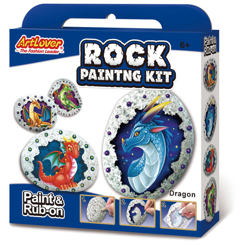 Ensemble de peinture rupestre - Dragon A
