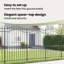 Vidaxl Garden Fence Powder-Coated Steel-116797820-116797821