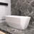 63'' x 29'' Freestanding Soaking Acrylic Bathtub With Chrome Drain and Overflow