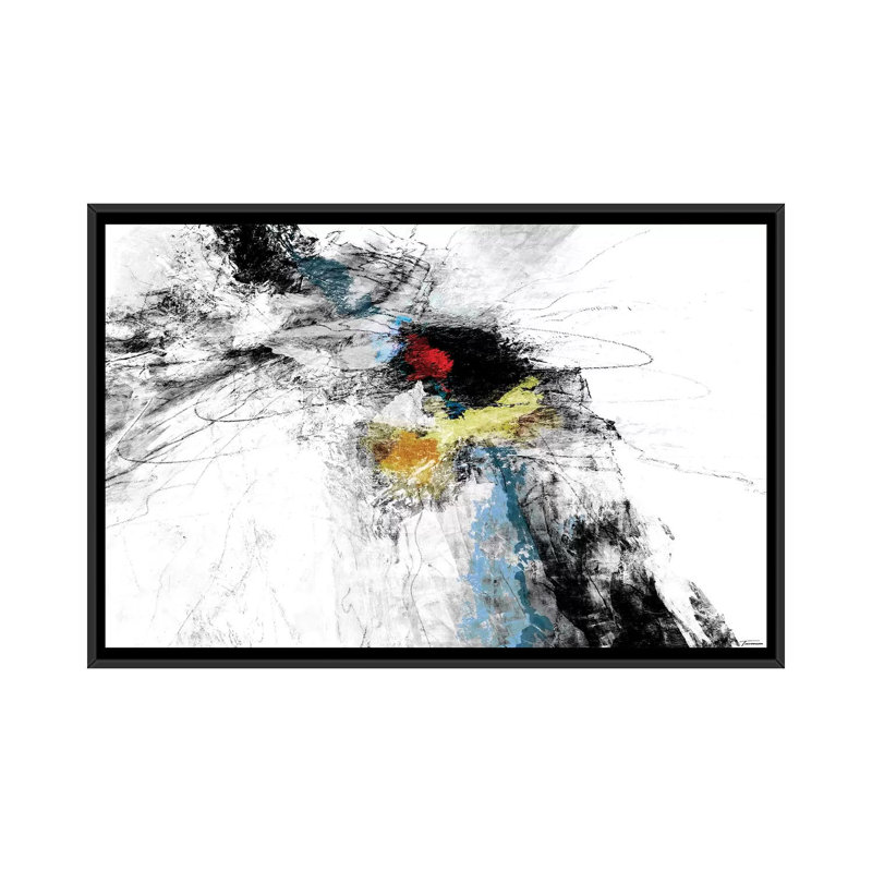 « b&w ii », impression sur toile, H 18 po x l 26 po x P 1,5 po, Toile avec cadre noir, Pas de tapis